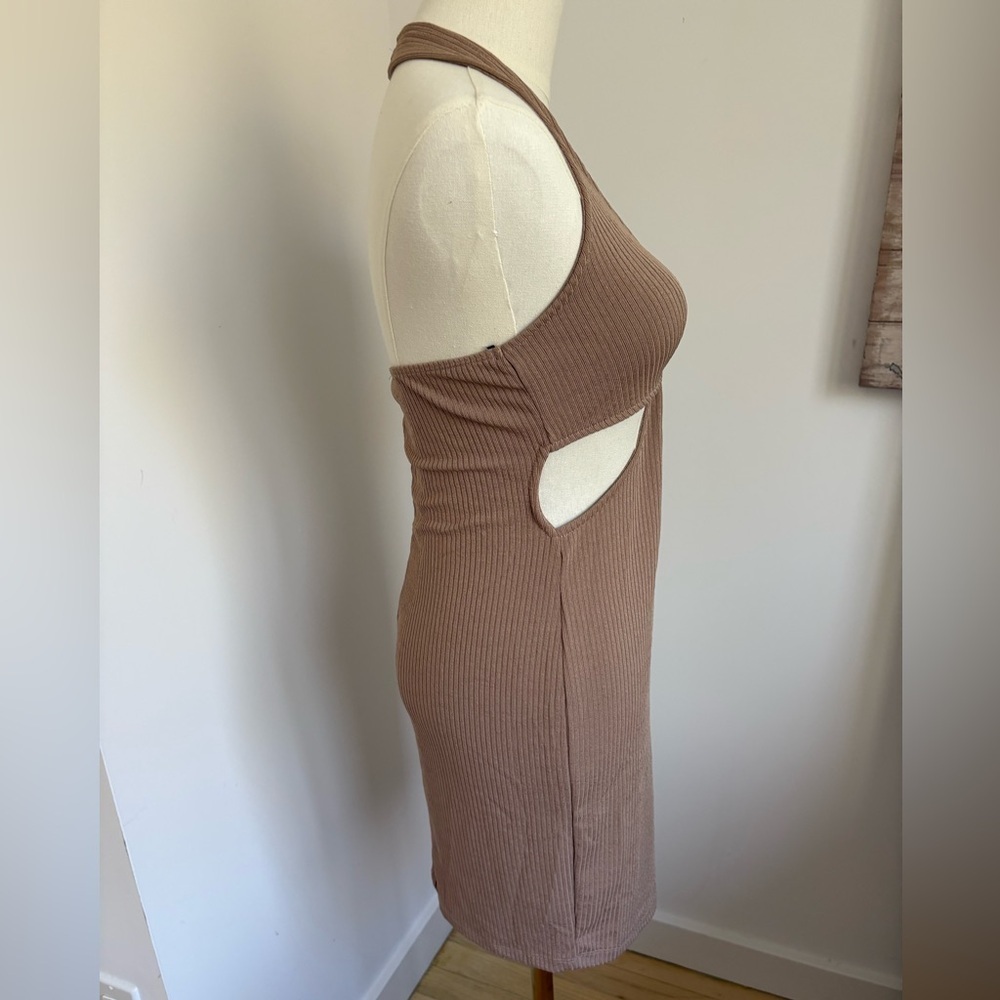 Forever 21 Brown Halter Dress - Picture 2 of 5